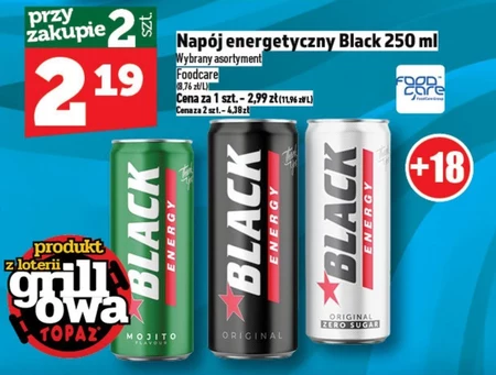 Black Energy Mojito Gazowany napój energetyzujący 250 ml