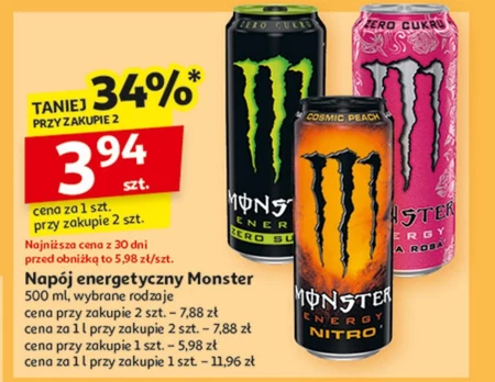 Monster Energy Gazowany napój energetyczny 500 ml