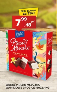 E. Wedel Ptasie mleczko waniliowe w czekoladzie deserowej 340 g