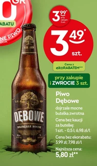 Dębowe Dojrzałe Mocne Piwo jasne 500 ml