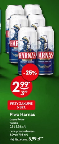 Harnaś Piwo jasne pełne 500 ml