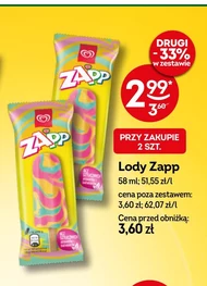 Zapp Lody o smaku toffi 58 ml