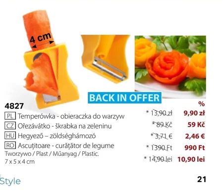 Temperówka do warzyw
