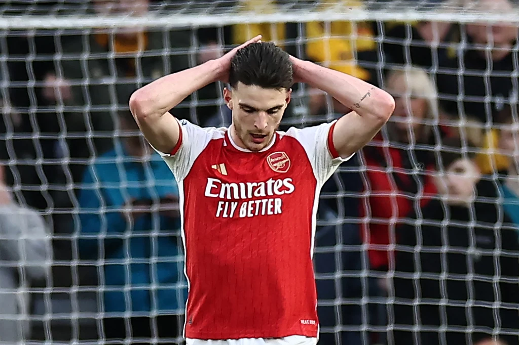 Declan Rice, jeden z liderów londyńskiego Arsenalu Declan Rice, jeden z liderów londyńskiego Arsenalu