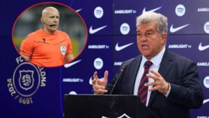 Joan Laporta, Szymon Marciniak, JOSE BRETONNurPhotoNurPhoto via AFP