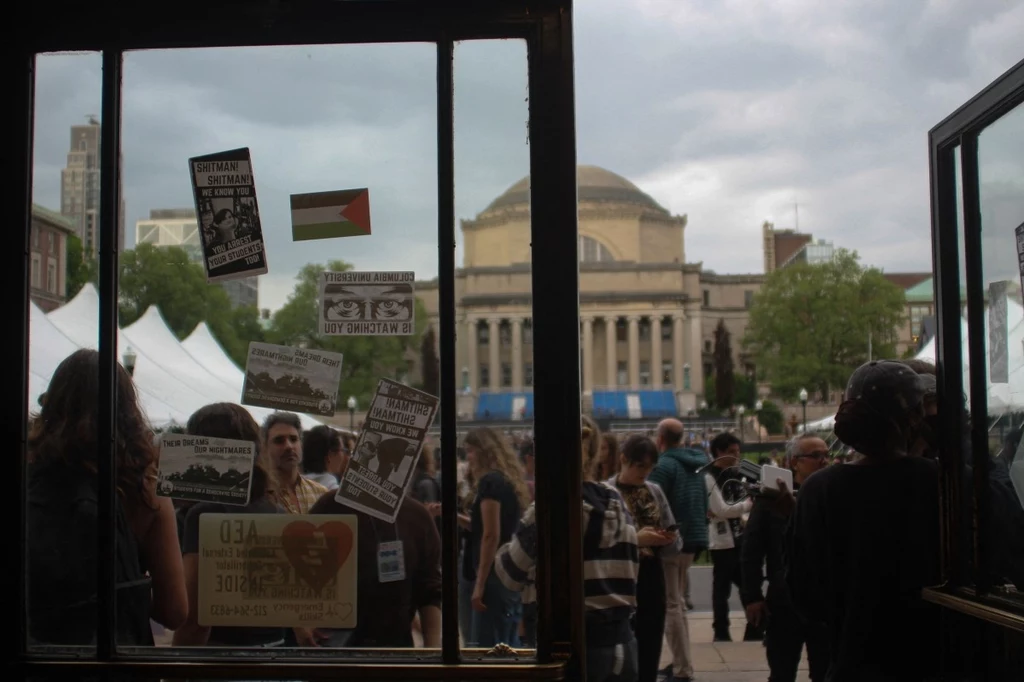 Propalestyński protest na Uniwersytecie Columbia