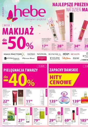 Gazetka promocyjna Hebe, ważna od 08.05.2025 do 28.05.2025.