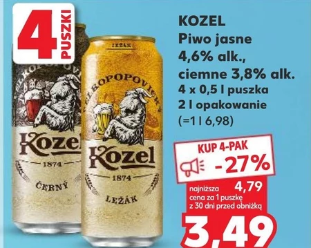 Kozel Ležák Piwo jasne 500 ml