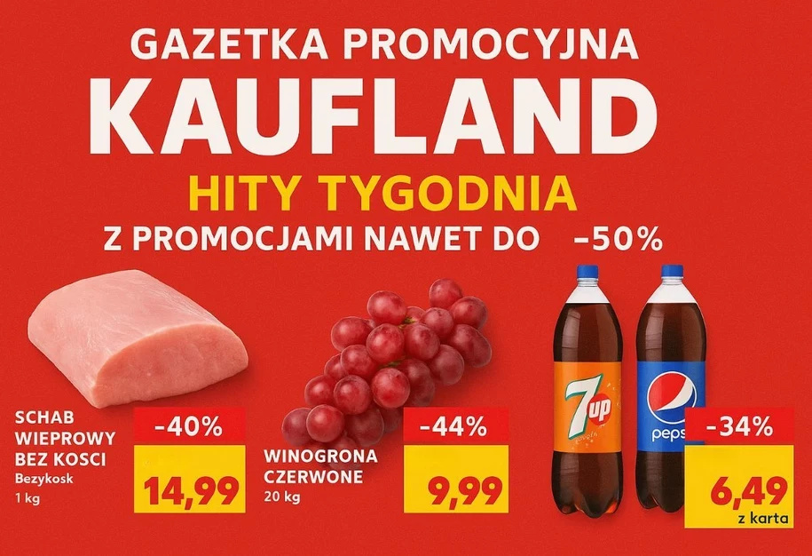 Co nowego w gazetce Kaufland? Hity tygodnia z promocjami nawet do -50% Co nowego w gazetce Kaufland? Hity tygodnia z promocjami nawet do -50%