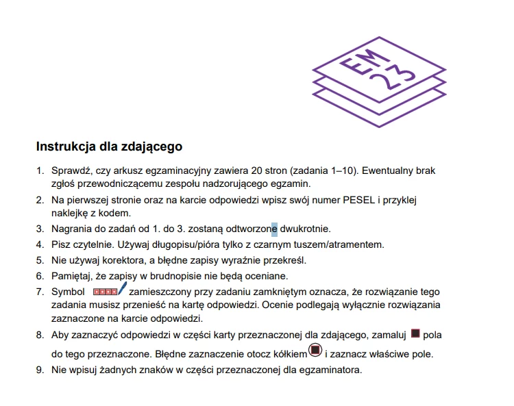 Matura 2025. Język angielski, poziom rozszerzony - strona 2 Matura 2025. Język angielski, poziom rozszerzony - strona 2