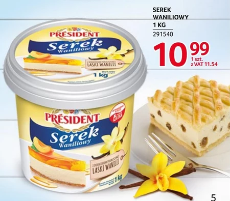Président Serek waniliowy 1 kg