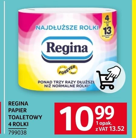 Regina Papier toaletowy najdłuższe rolki 4 rolki