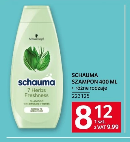 Schauma 7 Herbs Freshness Szampon do włosów przetłuszczających się i normalnych 400 ml