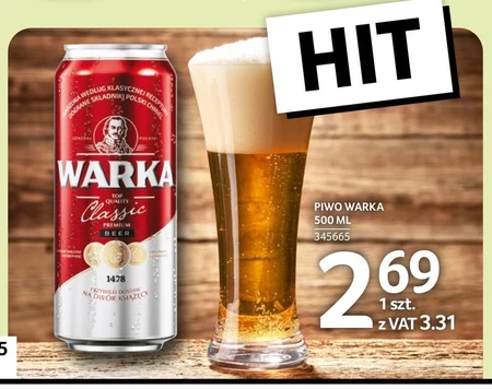 Warka Classic Piwo jasne 500 ml