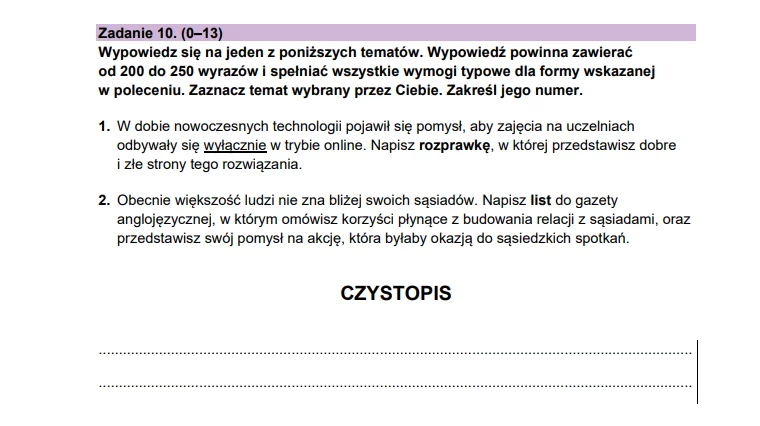 Matura 2025. Język angielski, poziom rozszerzony - strona 17 Matura 2025. Język angielski, poziom rozszerzony - strona 17