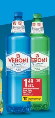 Veroni Mineral Perle Naturalna woda mineralna gazowana 1,5 l