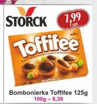 Toffifee Orzech laskowy w karmelu kremie orzechowym i czekoladzie 125 g (15 sztuk)