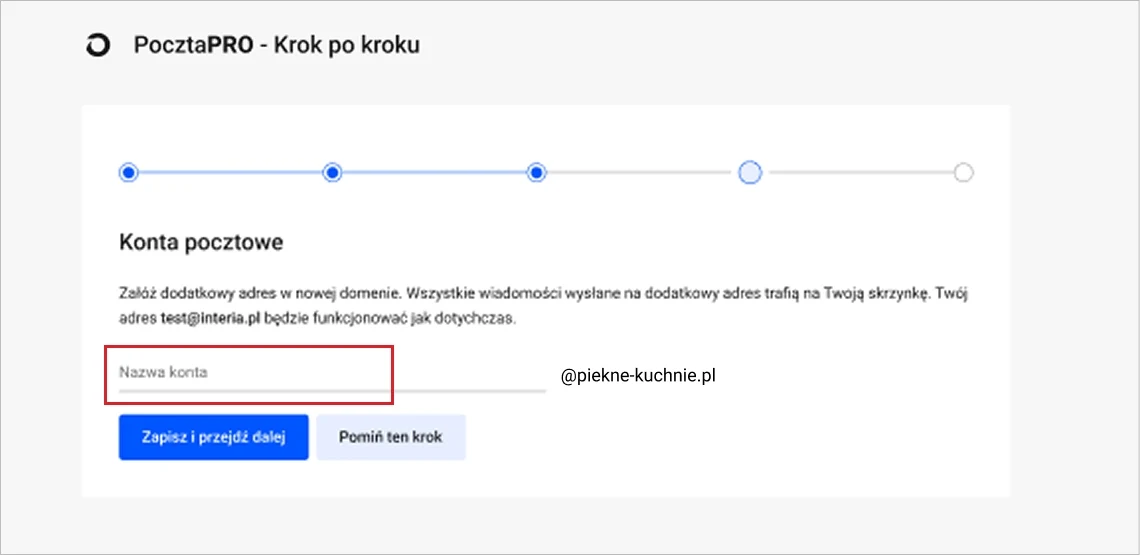 PocztaPRO - poczta we własnej domenie.