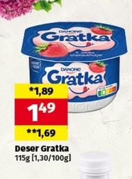 Gratka Deser o smaku truskawkowym 115 g