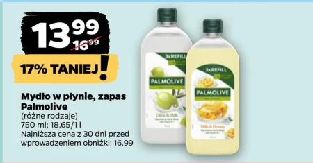 Palmolive Naturals Milk & Honey Mydło w płynie do rąk zapas 750 ml