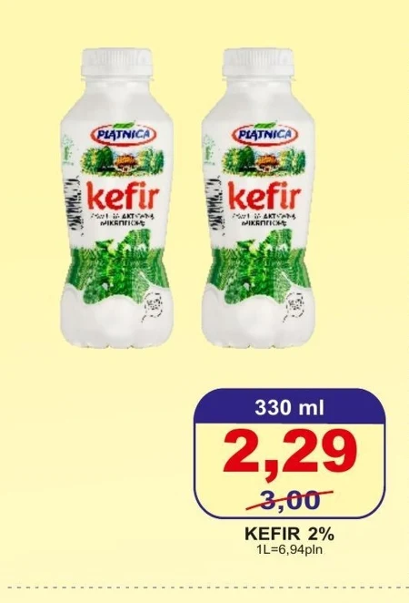 Piątnica Kefir 2% tłuszczu 330 ml