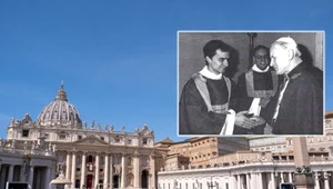 Niezwykłe zdjęcie sprzed lat. Robert Prevost z Janem Pawłem II