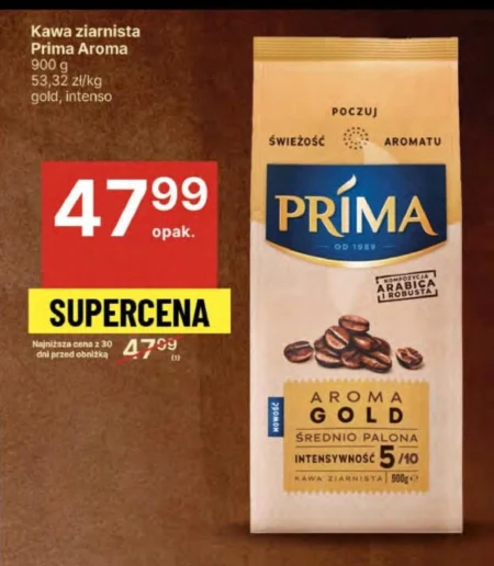 Prima Aroma Gold Kawa ziarnista 900 g