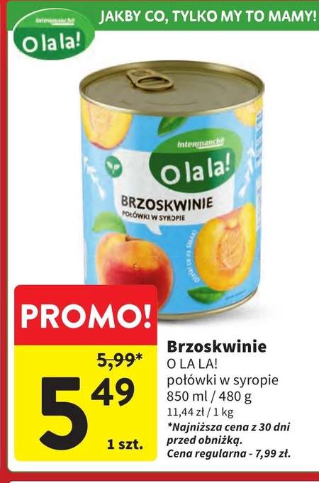 Brzoskwinie połówki O La La!