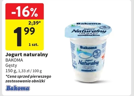 Jogurt naturalny Bakoma