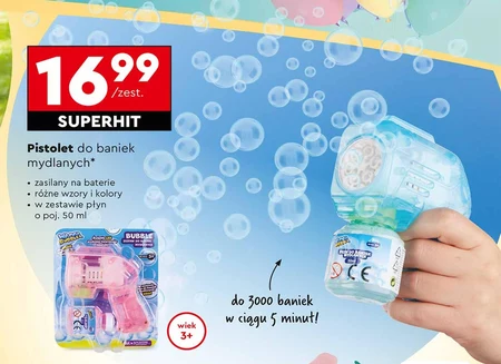 Pistolet do baniek mydlanych Bubble
