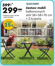 Zestaw mebli balkonowych Black