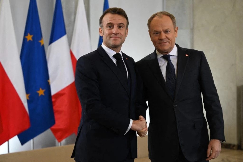 Emmanuel Macron i Donald Tusk Emmanuel Macron i Donald Tusk