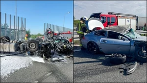 Tragiczny wypadek w Śląskiem. "Autostrada całkowicie zablokowana" 