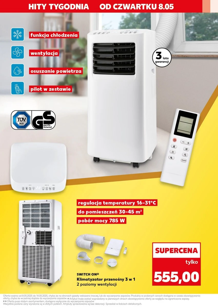 Klimatyzator SWITCH ON – trzy funkcje w jednym urządzeniu Klimatyzator SWITCH ON – trzy funkcje w jednym urządzeniu