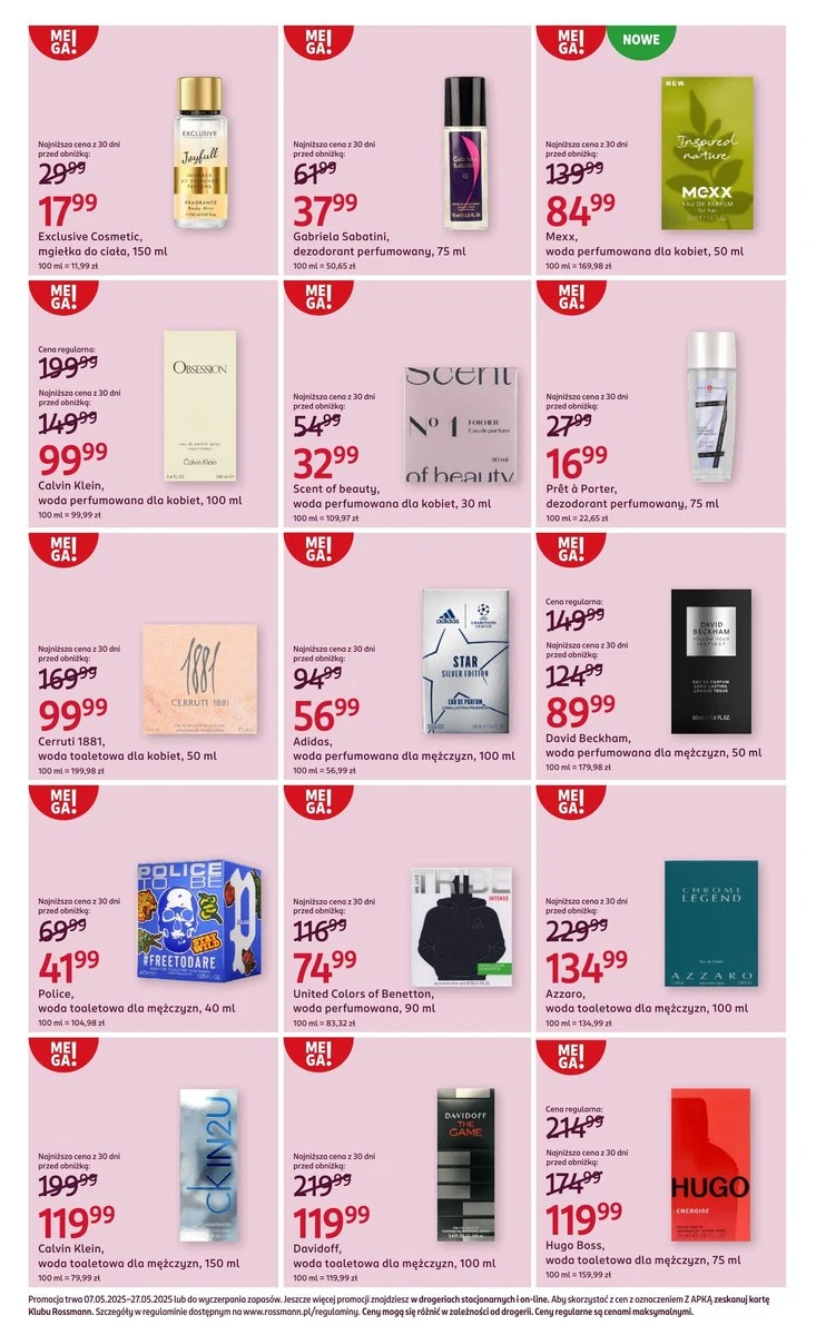 Promocja na perfumy w Rossmannie Promocja na perfumy w Rossmannie