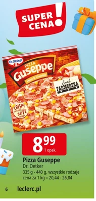 Dr. Oetker Guseppe Pizza z szynką i salami chorizo 400 g
