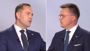 Spięcie Karola Nawrockiego z Szymonem Hołownią podczas debaty prezydenckiej