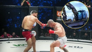 Walka Zerhouni - Janikowski/ źródło: screen/X/Adrian Szymański