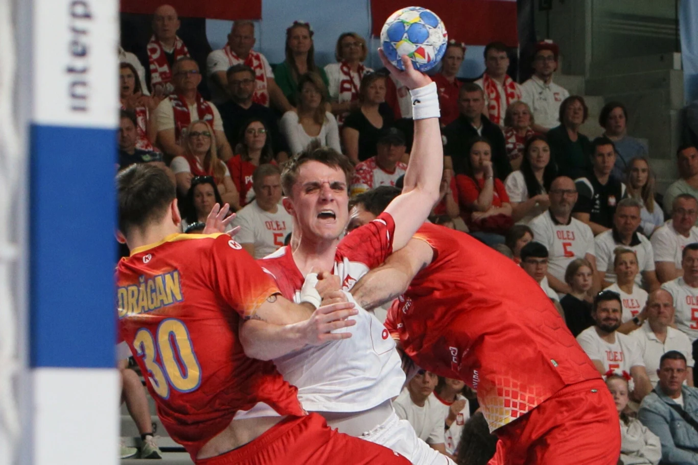 Andrzej Widomski, jeden z bohaterów polskiej reprezentacji. I autor trafienia na 30:29