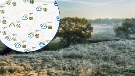 Pogoda w poniedziałek będzie spokojna na zachodzie i bardziej wymagająca na wschodzie. Popada deszcz, a miejscami nawet śnieg