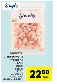 Blanszowane krewetki Simpl