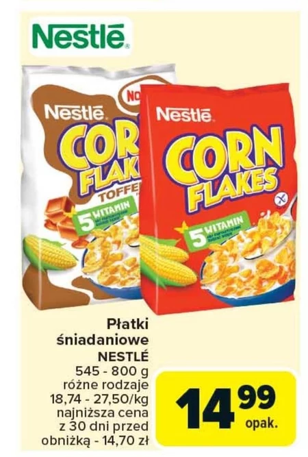 Сухі сніданки Nestle