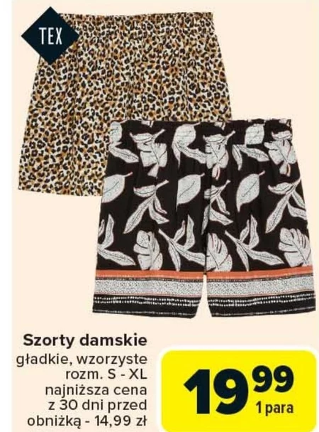 Szorty damskie TEX