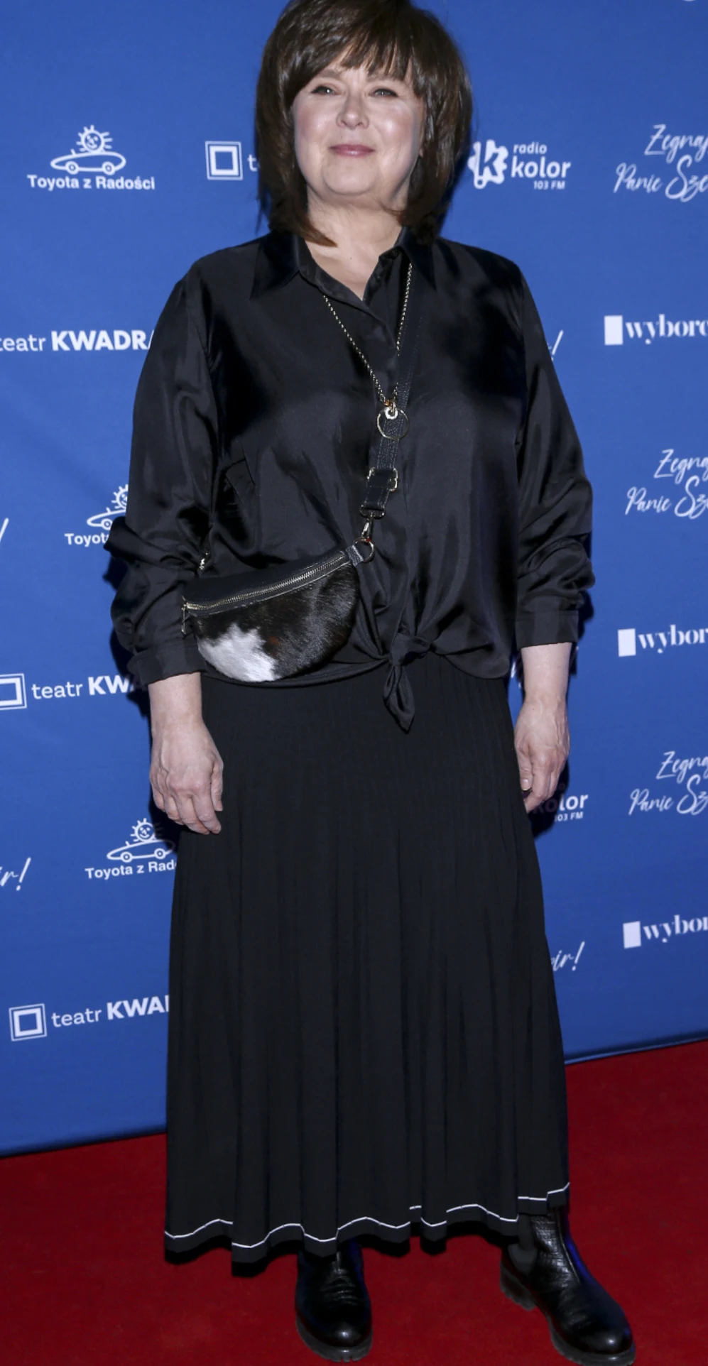 Edyta Jungowska na premierze spektaklu "Żegnaj, panie Szekspir"