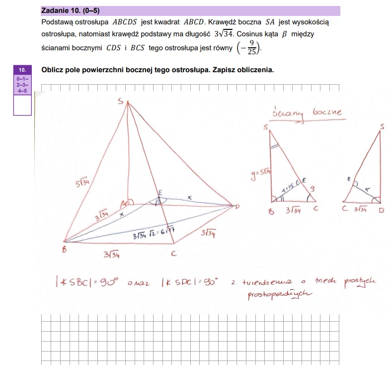 Matura 2025. Matematyka, poziom rozszerzony. Arkusz CKE - strona 20, cz. 1 Matura 2025. Matematyka, poziom rozszerzony. Arkusz CKE - strona 20, cz. 1