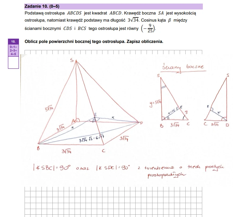 Matura 2025. Matematyka, poziom rozszerzony. Arkusz CKE - strona 20, cz. 1