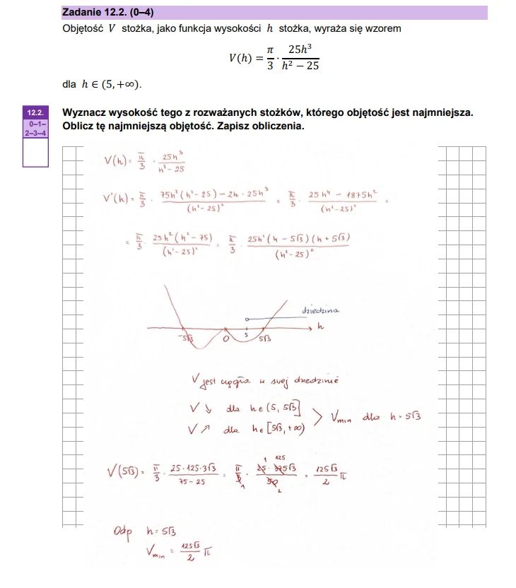 Matura 2025. Matematyka, poziom rozszerzony. Arkusz CKE - strona 26