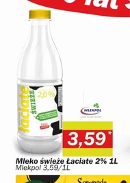 Łaciate Mleko świeże 2,0 % 1 l
