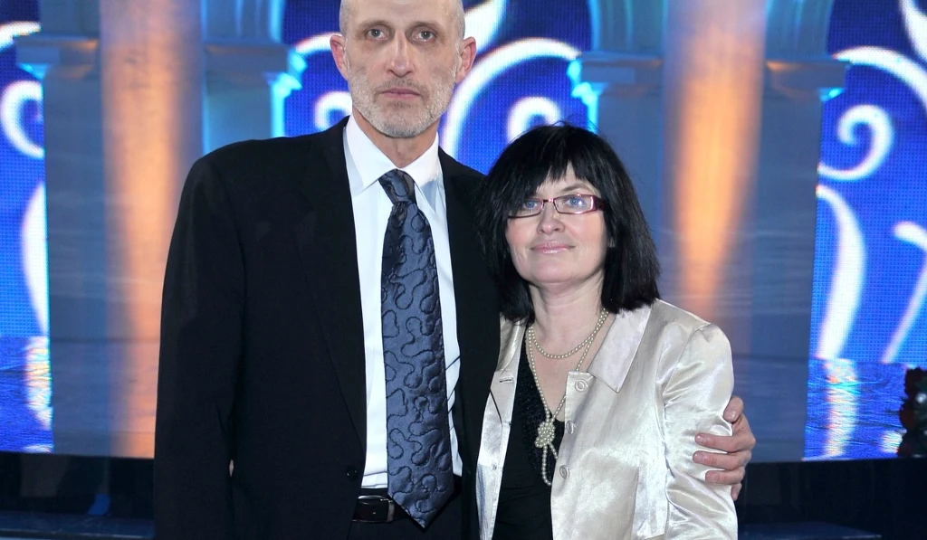 Maciej Kozłowski z żoną Maciej Kozłowski z żoną