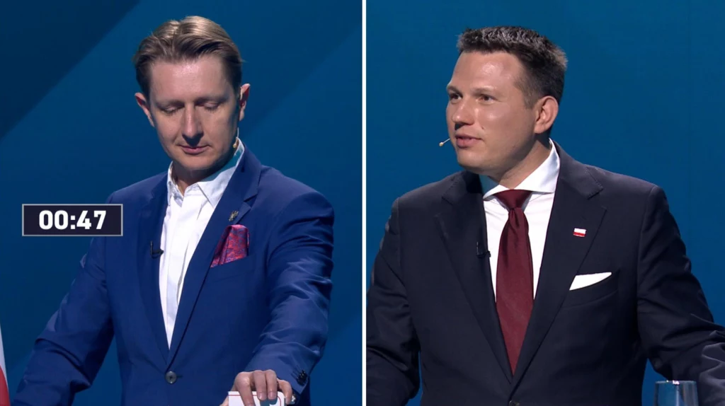 Artur Bartoszewicz i Sławomir Mentzen w debacie Artur Bartoszewicz i Sławomir Mentzen w debacie